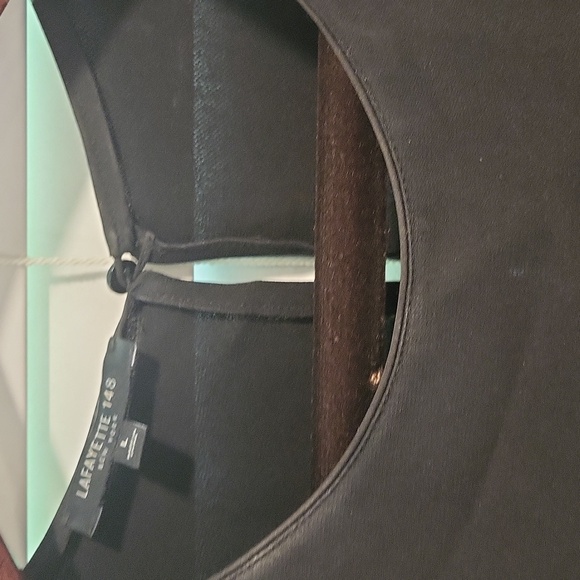 Lafayette 148 Flutter Sleeve Silk Blouse - Picture 5 of 9